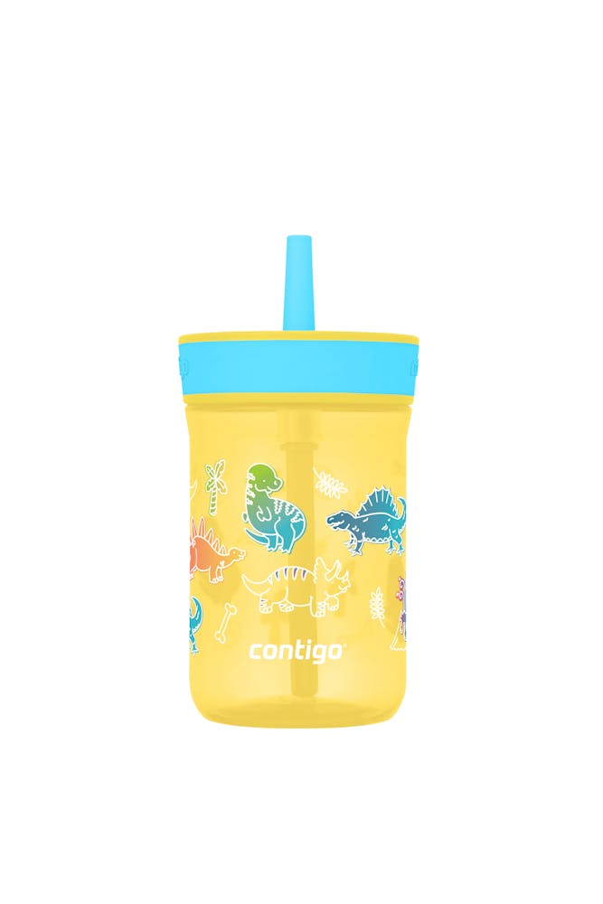 Kids’ Leighton Straw Tumbler with Spill-Proof Leak-Proof Lid, 14oz U7