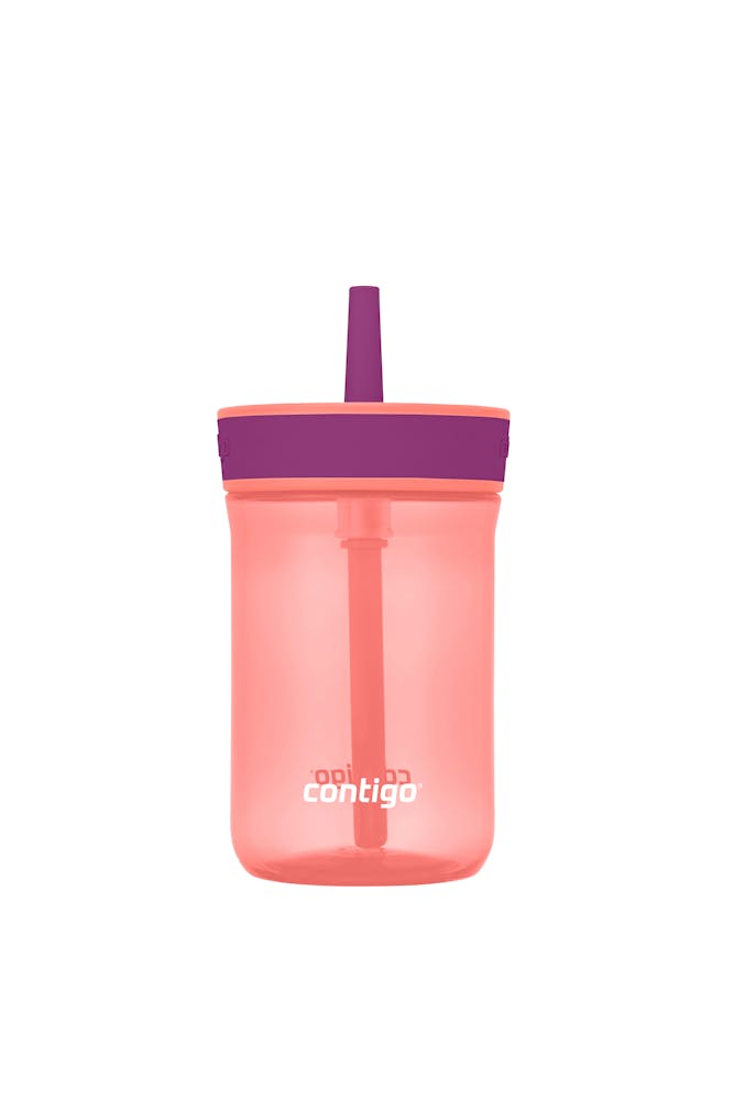 Kids’ Leighton Straw Tumbler with Spill-Proof Leak-Proof Lid, 14oz U7