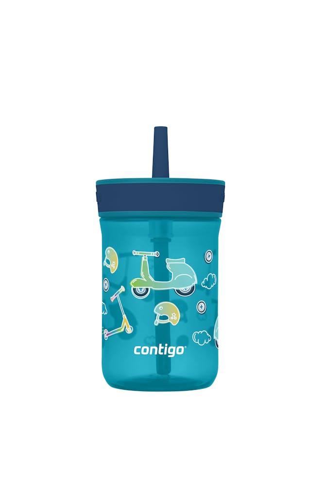 Kids’ Leighton Straw Tumbler with Spill-Proof Leak-Proof Lid, 14oz U7