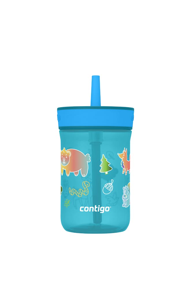 Kids’ Leighton Straw Tumbler with Spill-Proof Leak-Proof Lid, 14oz U7