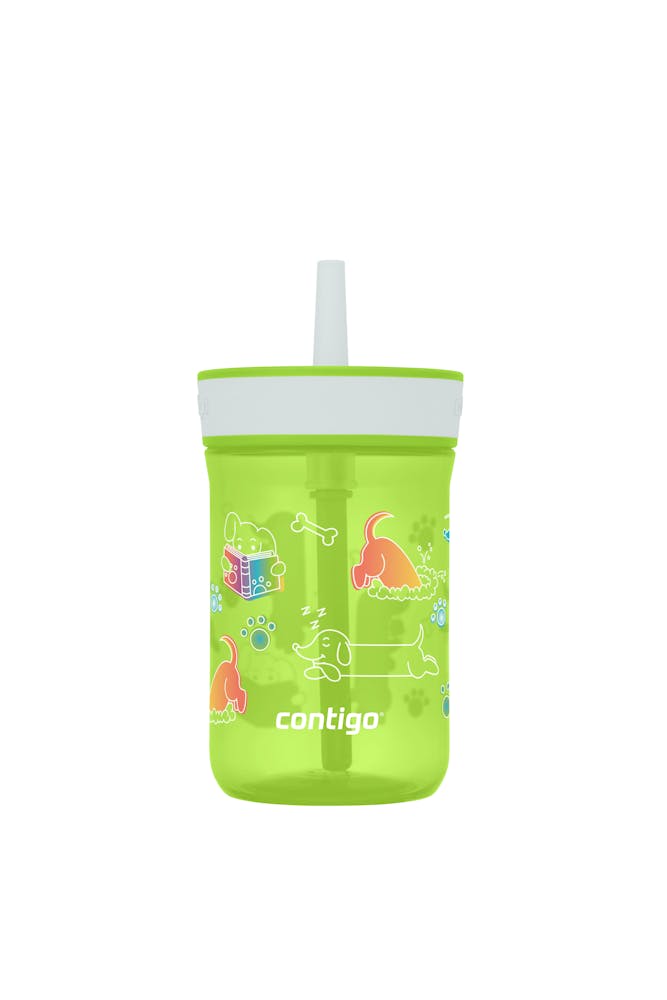 Kids’ Leighton Straw Tumbler with Spill-Proof Leak-Proof Lid, 14oz U7